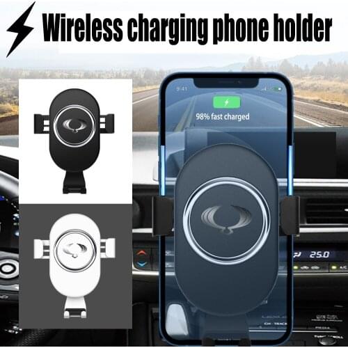 1pc 15W Car Phone Holder Wireless Charger Charger Holder For phone Car Mount CD Air Vent Mount For Ssangyong ActYon Tivoli Blade