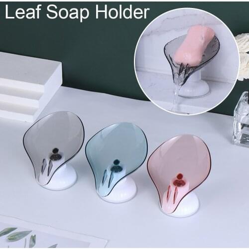 1PC Multi-purpose Detachable PP Leaves Soap Box Storage Plate Tray Leaf Soap Holder Sink Drain Rack Home Bathroom Accessories