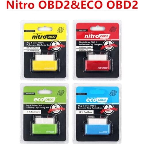 15% Fuel Saver Nitro ECO OBD2 Performance Chip Tuning Box More Power Torque Nitro OBD2 ECO OBD2 Benzine Diesel Petrol Gasoline