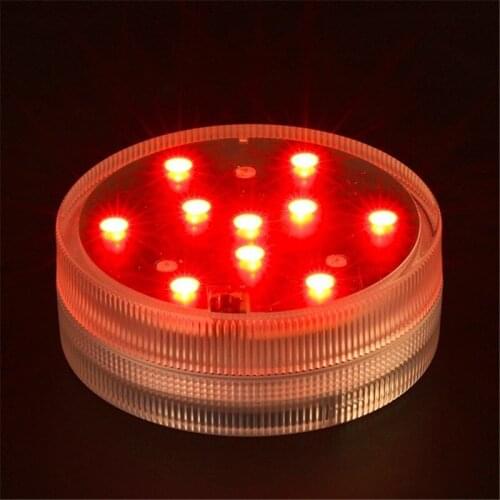 2.8inch Submersible LED Light Waterproof LED Under Vase Light Multicolors RGB LED Wedding Light