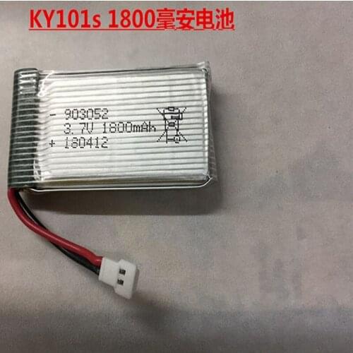 2PCS 3.7 v1800mah battery use for quadcopter KY101s RC drone Original accessories