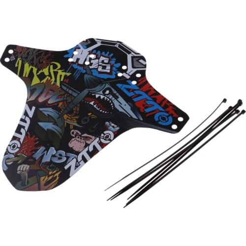 6Pcs Cable Ties Lightweight Mountain Bike Mud Guard MTB/Road Bike Mudguard Rear Front Mudguards