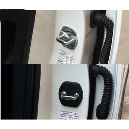 ACCESSORIES FIT 2014 2015 2016 FOR Nissan QASHQAI J11 DOOR LOCK COVER CATCH BUCKLE ARM CHECK CAP PROTECTIVE CASE ANTI RUST 4PCS