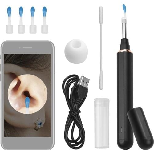 1080P WiFi Wireless Visual Ear Endoscope Cleaner Ear Wax Removal Otoscope for Smartphone Tablet Computer Cleaning Ear Mouth