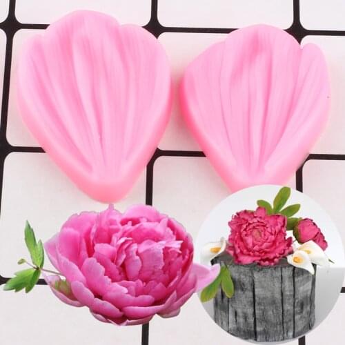 Flower Pro Peony Leaves Mould Fondant Cakes Decor Tool Silicone Molds Sugarcrafts Chocolate Baking Tools For Cakes Gumpaste Form
