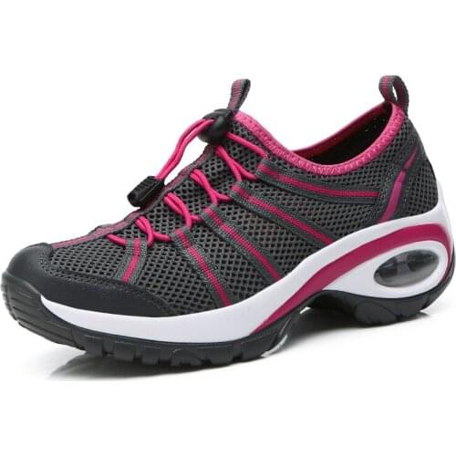 Womens Flat Casual Shoes Breathable Sneakers Womens New Fashion Mesh Sports Shoes Womens Shoes Size 35-40