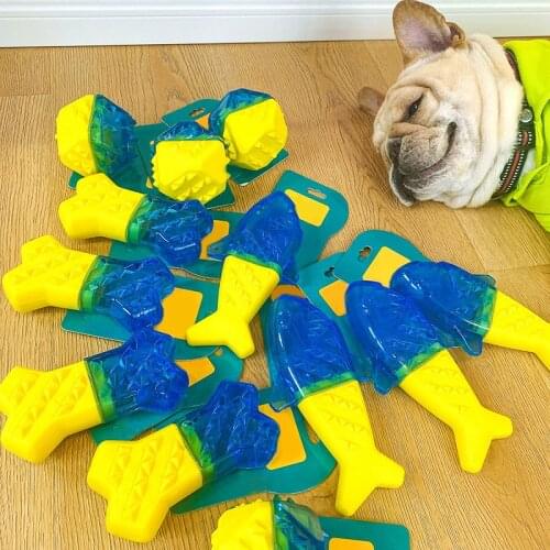 Legendog Summer Ice-Cold Dog Chew Toy Interactive Pet Teething Toy Frozen Dog Toy Clean Teeth Molar Bite Chew Toy Squeak Toy