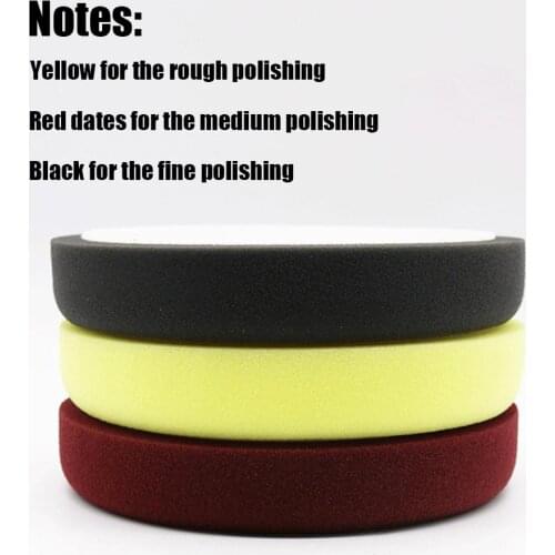 6'' Imported Sponge Polishing Pad Car Waxing Buffing Polisher Pad Sponge Flat Sanding Pad For 6 Or 5 Buffing Disk