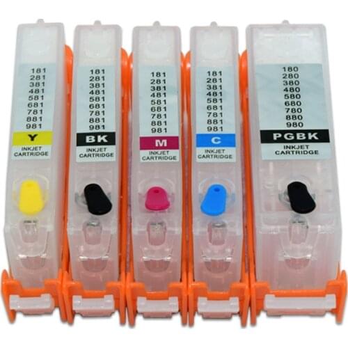 5 colors PGI-270 CLI-271 Refill Ink Cartridge for Canon PIXMA MG5720 MG5721 MG5722 MG6820 MG6821 MG6822 TS6020 TS5020 ARC Chip