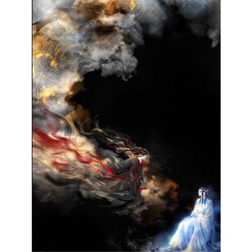 Mo Dao Zu Shi Printed Canvas 11CT Cross-Stitch Kit Embroidery DMC Threads Needlework Handiwork Handmade Craft Magic Adults