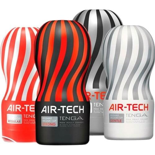 Wholesale Reusable Vacuum Sex Cup Japan Original Air-tech Soft Silicone Vagina Real Pussy Sexy Pocket Male Masturbator Cup Sex T