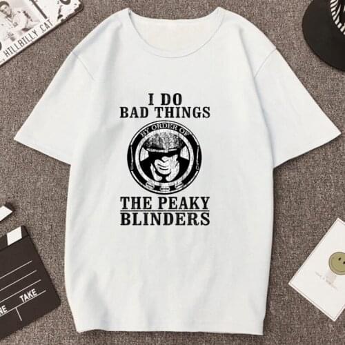 By Order of The Peaky Blinders T-Shirt Cool Peaky Blinders Arthur Shelby Graphic Tops Vintage 90s Short Sleeve Loose Casual Tee