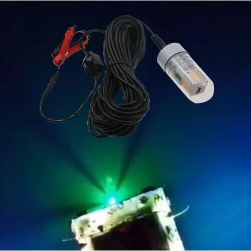Dimmable 15M Power CordUnderwater Fishing Light Generation 12V 50W Super Bright LED 5000LM, Night Fishing Finder, Fishing Attrac