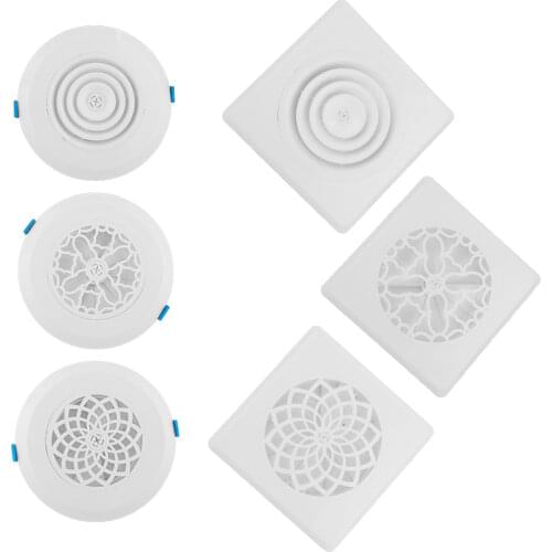 Adjustable Louver Air Vent Extract Valve Grille 75-200mm ABS Round Diffuser Ducting Ventilation Cover Indoor fresh air system