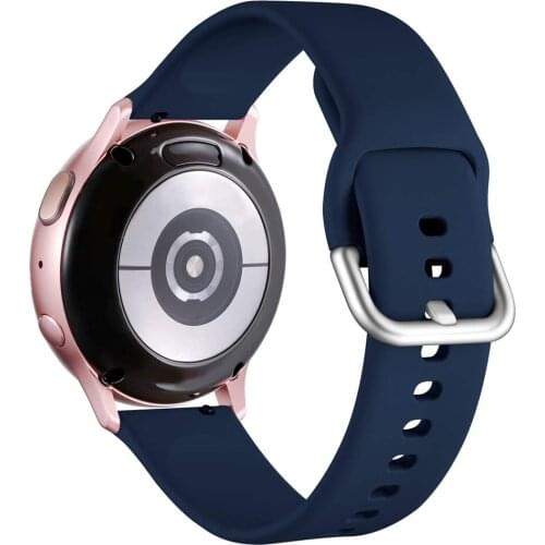 Silicone Wristband for Samsung Galaxy Watch 3 Band 45mm 41mm Soft Sport Replacement Strap Active2 40mm 44mm Bracelet 20mm 22mm