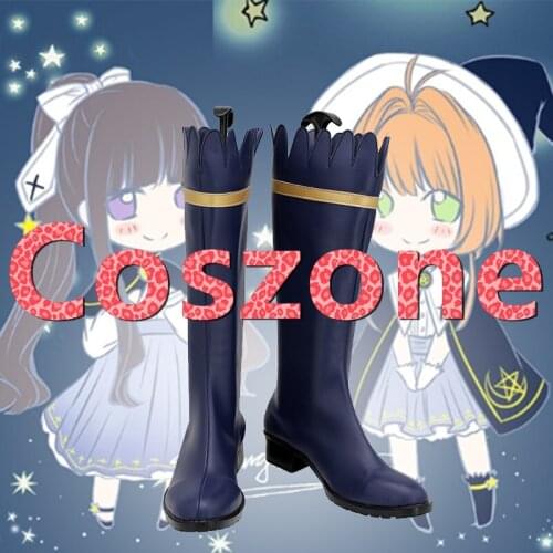 Card Captor KINOMOTO SAKURA Blue Cosplay Shoes Boots Halloween Carnival Cosplay Costume Accessories