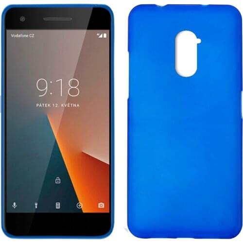 Silicone case Vodafone Smart V8 (Blue, soft, shockproof, dirt resistant)
