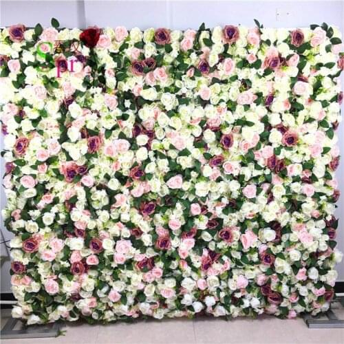 SPR Free Shipping-10pcs/lot Artificial wedding rose flower wall background arrangement best wedding decoration ever