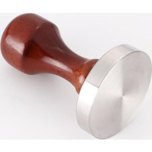 T21D Coffee Tamper Espresso Tampers Wood Handle Tamper Coffee Powder Press Tools