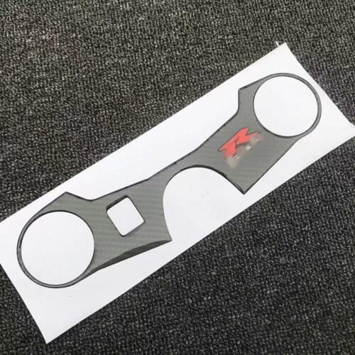 3D motorcycle Carbon-look Upper Triple Yoke Cover Protector Decal sticker Case For SUZUKI GSXR1000 GSX-R1000 K5 2005-2006
