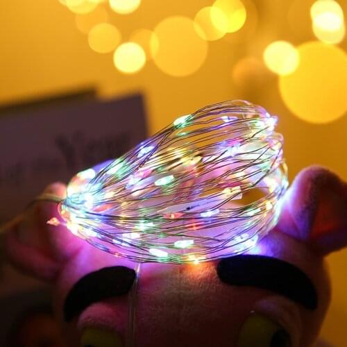 Outdoor String Lights Waterproof Flexible Fairy Lamps USB Starry String Battery Light Garland Micro LED Copper Wire For Festival