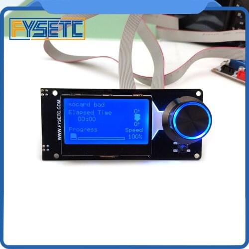Type E mini 12864 v1.2 Smart Display MINI12864 LCD Screen White on Blue Supports Marlin DIY With SD Card 3D Printer Accessories