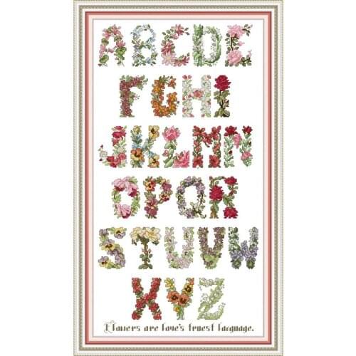 Everlasting Love Letter - Flower Chinese DMC Cross Stitch Kits Embroidery Needlework Sets Printed Canvas 14CT Home Decoration