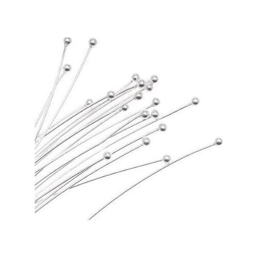 1000pcs 50*0.6mm Silver Plated Copper Pins Head Pin Needle Jewelry Accessory DIY display