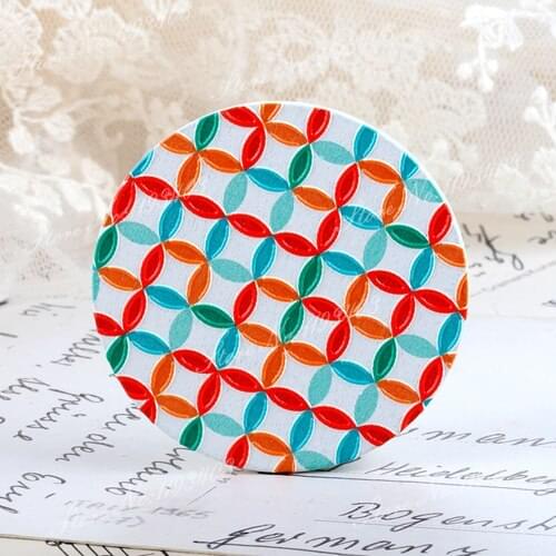 2Pcs 45mm Unique 3D Embossed Big Round Handmade pattern Wood Cut Pendant make Necklaces, Bracelets,Brooch-(WI-24)