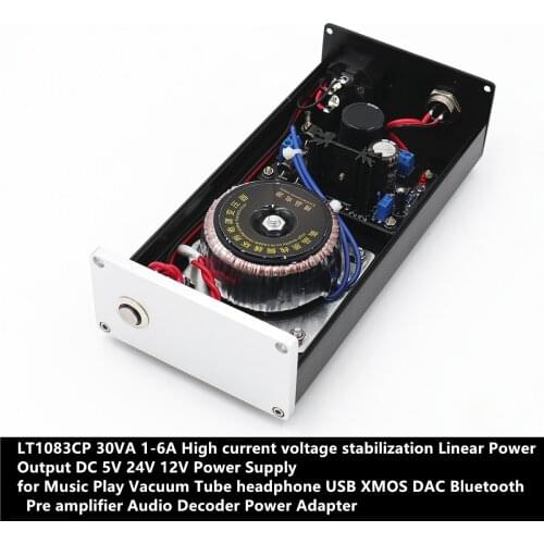 30w Sliding Linear LT1083CP High Power Adjustable Regulator HIFI Linear Power Supply DC 5V 12V 24V For DAC Audio Decoder