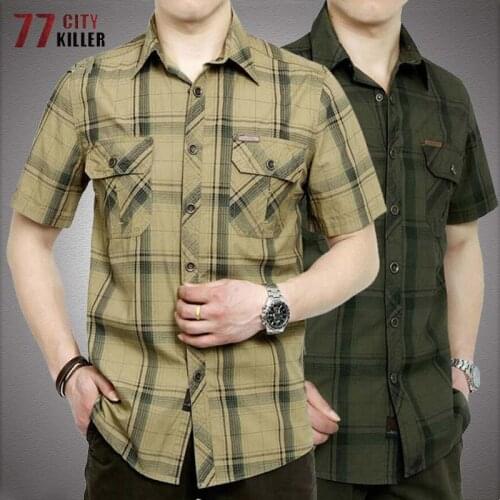 Мужские клечатые рубашки 77City Killer China At AliExpress