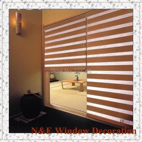 Free shipping Window blinds zebra roller blinds shades and curtain fabric for living room