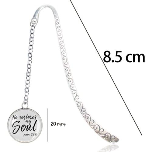 Bible Verse Motivational Quotes Bookmark Psalm 23 The LORD Is My Shepherd Pendant Book Marker Divider For Jesus Christian Gift