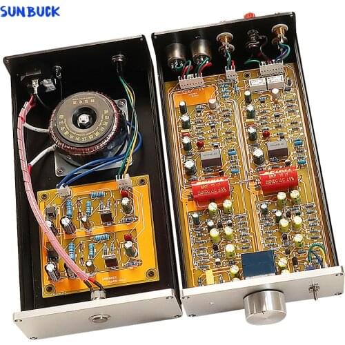 Black glue balanced output Phono Preamp MM moving magnet MC moving coil Phono Preamplifier discrete component class A circuit