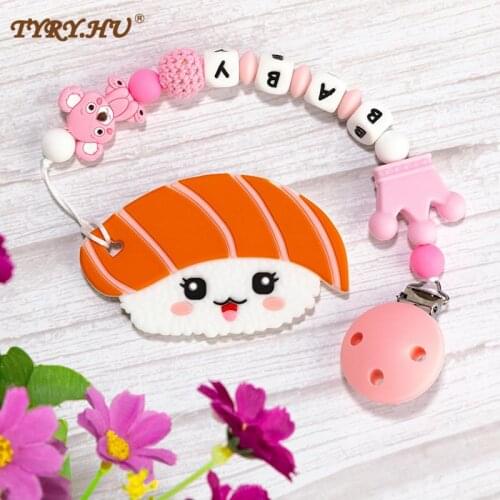 Baby Silicone Teether Teething Toy Stroller Toys DIY Pacifier Clips Rodent Pendant Bebes Accesorios Food Grade Safe Kids Gift