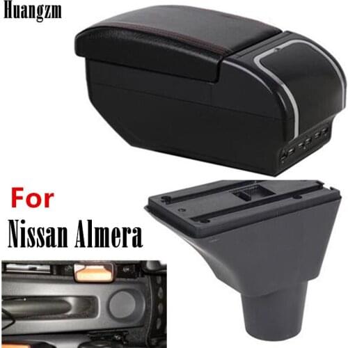 For Nissan Almera G15 Armrest box For Nissan Almera G15 central Store content box with 9USB interface