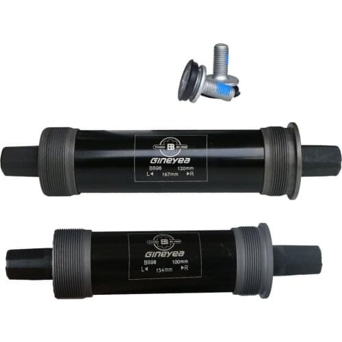 Square Taper 100mm 120mm 4.0 Fat Tire Beach Bicycle BB BB96 Fatbike Bottom Bracket Sealed Fat Bike Snow Bicycle Axle with Screw