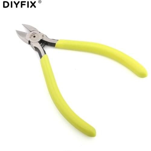 JABE 1Pcs Diagonal Pliers Carbon Steel Electrical Wire Cable Cutters Bent Snap Ring Spring Installation Removal Hand Repair Tool