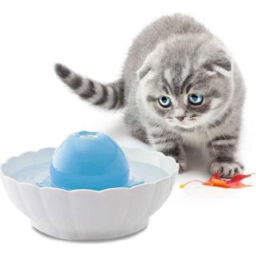 2.1L Ceramic pet water dispenser cat water dispenser mute live water cat dog drinking machine mini portable pet supplies