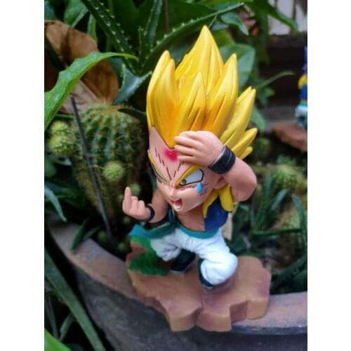 15CM Classic Anime Dragon Ball Hercules Gotenks Super Saiyan Action Figure Gag Model Decoration Toys Childrens Gift Collection
