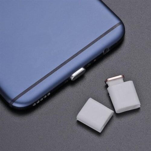 2pcs 1pc Type-C Dust Plug USB Charging Port Protector Aluminum Alloy Cover for Smart Phone Accessories