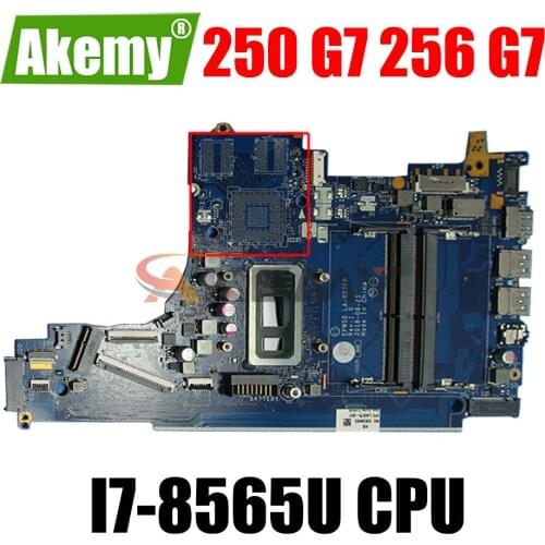 For HP Pavilion 250 G7 256 G7 15-DA laptop motherboard L49976-601 L49976-001 EPW50 LA-G07FP With I7-8565U CPU 100% fully tested