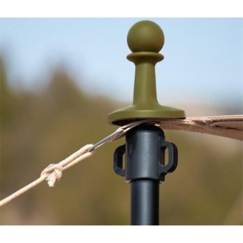 4 Pcs/Set Lightning Proof Cap Camping Tent Poles Awning Rod Support Bar Anti-Thunder Protection Cover Hat Camping Accessories