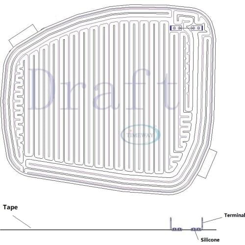 Rearview Mirrors Heaters Heating Pads for Range Rover Car Door Mirrors Electric 12V Heating Resistors Defrosters and Demisters