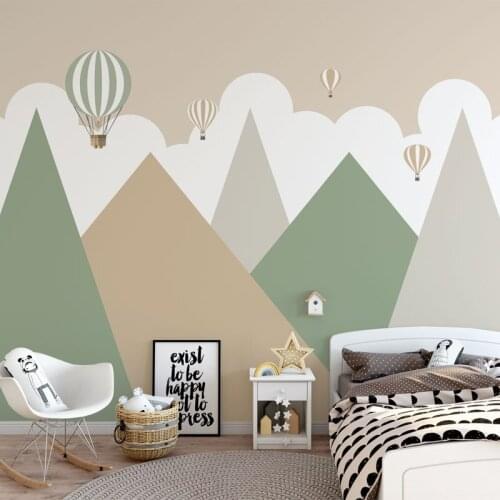 Geometric shape mural wallpaper for wall mural on wall for kids room wall-paper big size whole wall