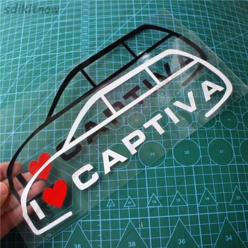 New I love my car Vinly Decal Styling Door Windows Trunk Sticker For chevrolet captiva 2017 2018 2020 2012 2013 2019 Accessories