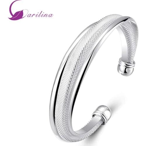 Latest Design Charm Bracelets & Bangles Silver Plated For Women Fashion Jewelry B2001