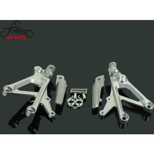 Motorcycle Front Foot Pegs Pedals Footrests Pedal Pads For SUZUKI CBR600 F4 1999-2000 CBR600F4I 2001-2006