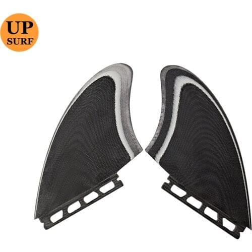 YEPSurf Twin fin K2 black color UpSurf Fins middel fin for thruster fins keel fins quillas fins surfboard accessories in surfing