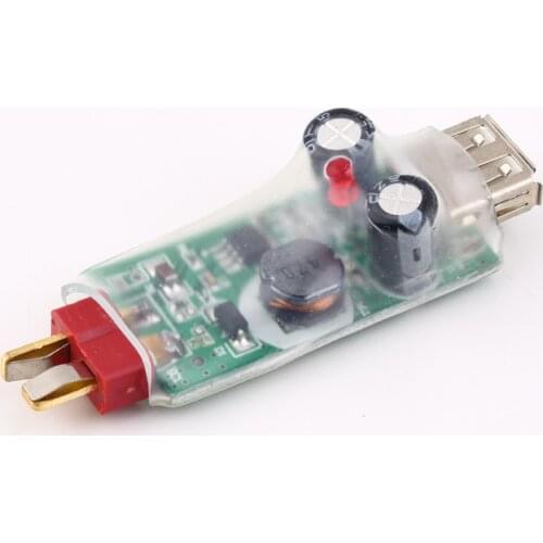 Durable 2-6S Lipo Battery USB Charger Adapter T Plug For iPhone